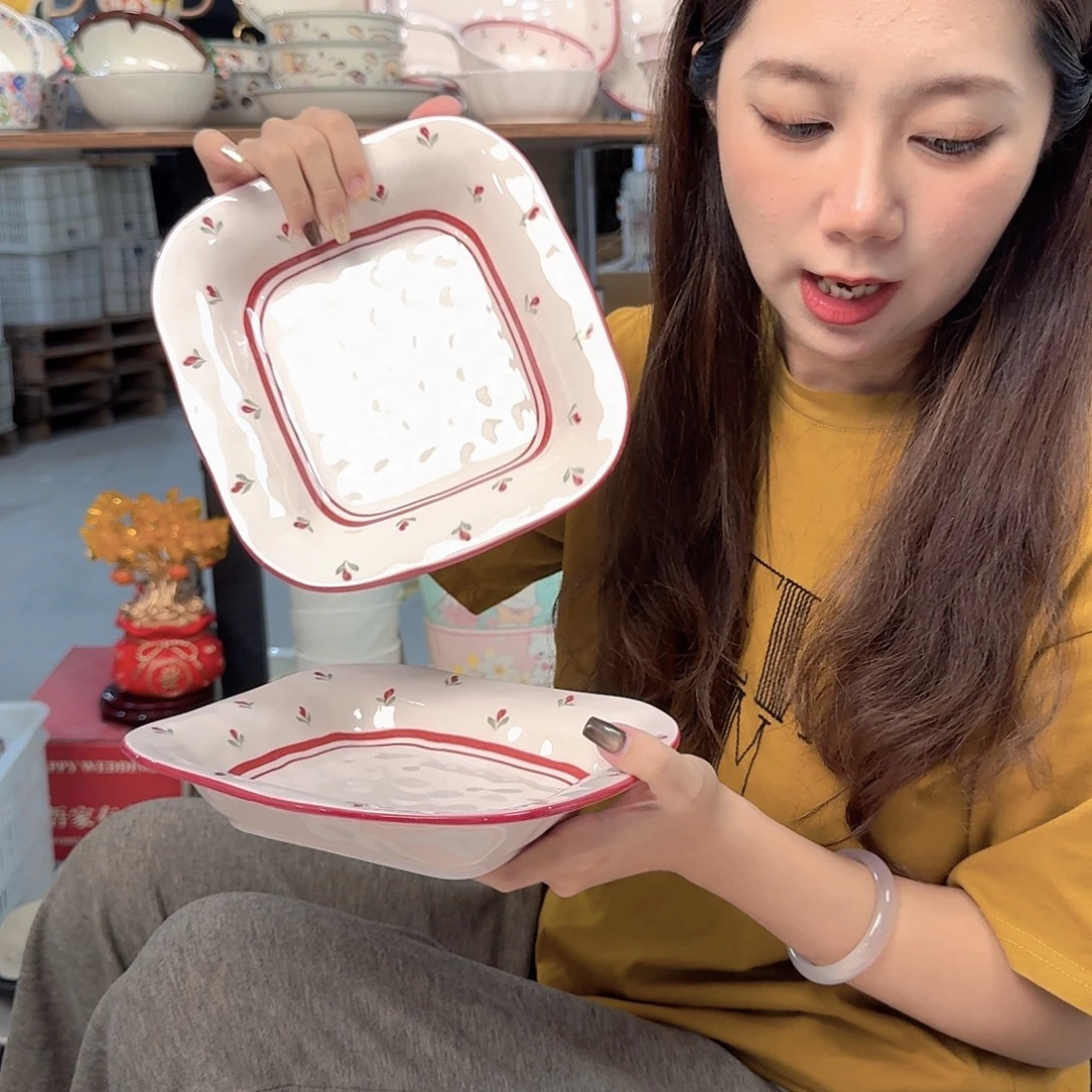 潮州微瑕陶瓷餐具8寸