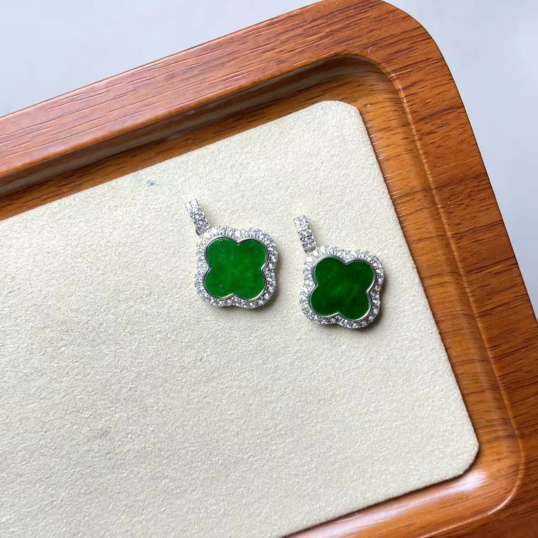 【逍遥精选】天然A货翡翠四叶草吊坠*LBH/279/多样性发/1件