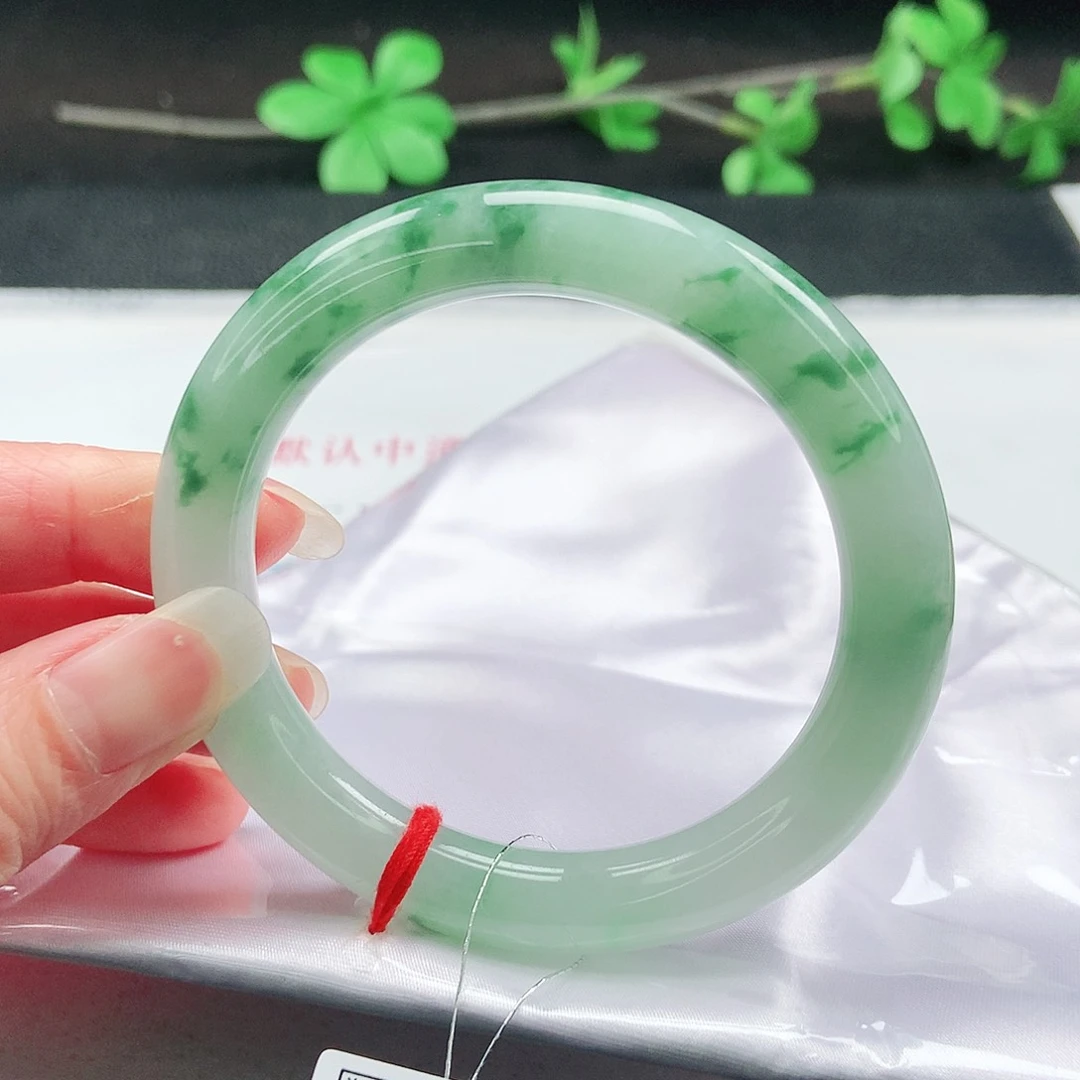 未镶嵌手镯翡翠55圆条