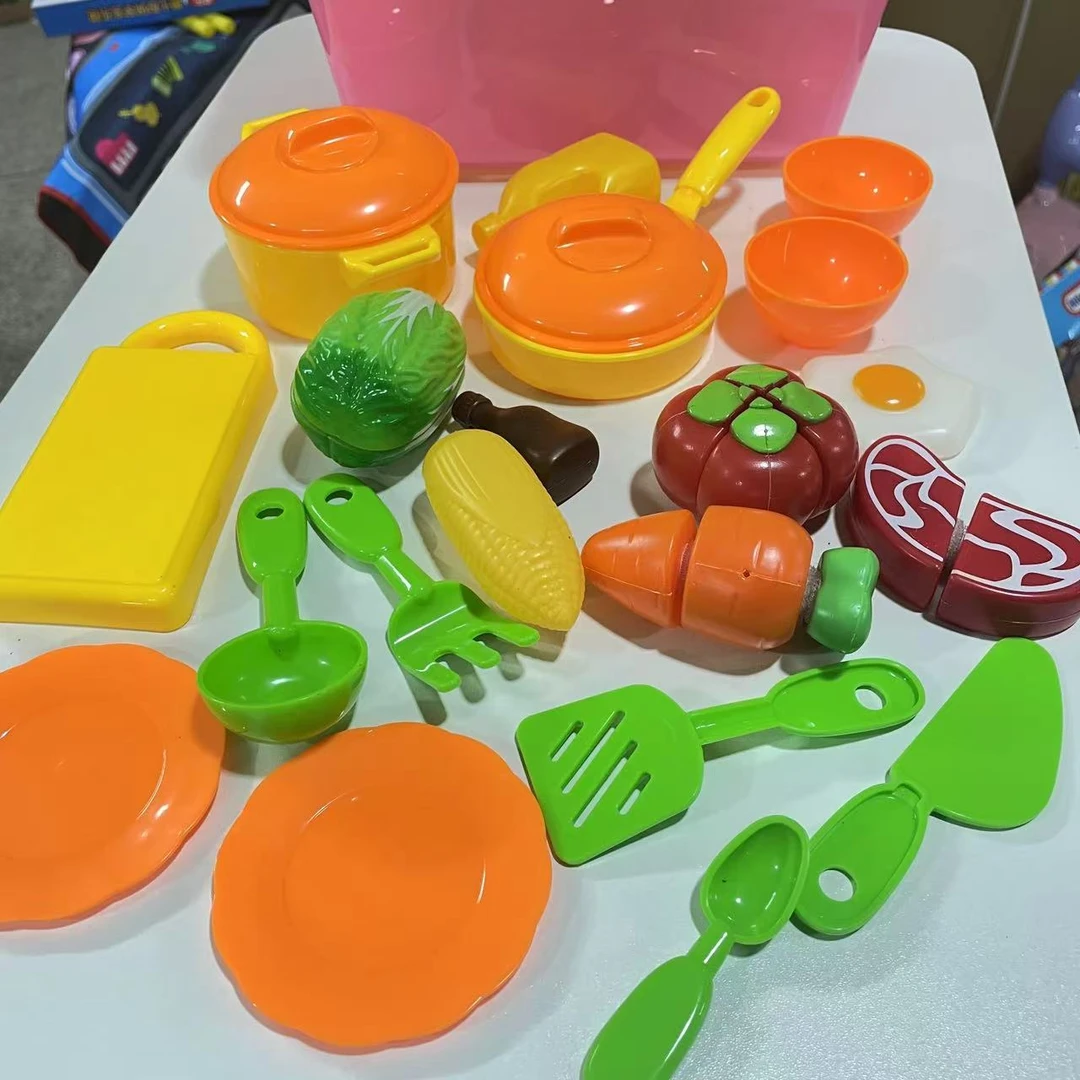 厨房水果切切乐带收纳盒 趣味过家家