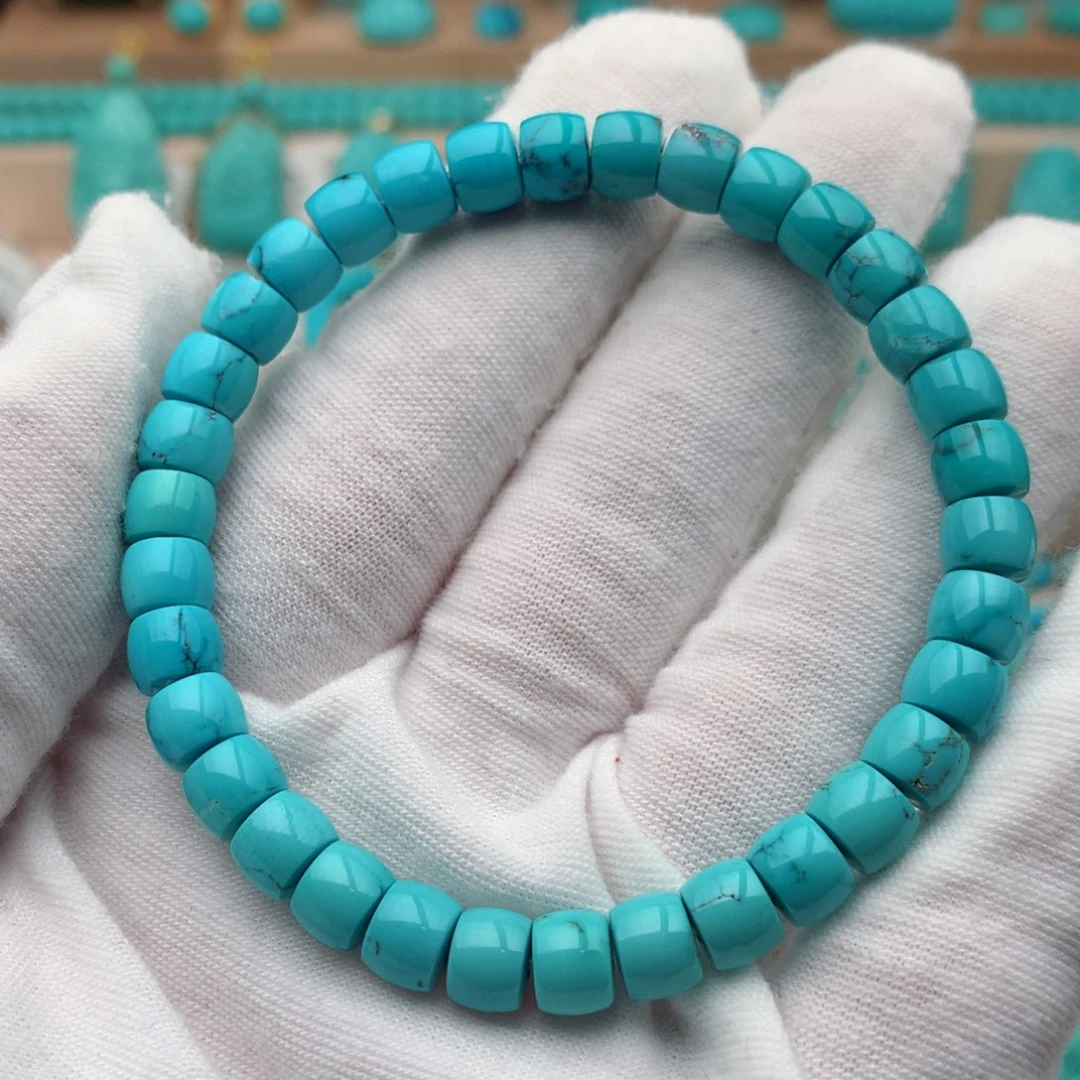 绿松石未镶嵌珠宝奇石6.5mm