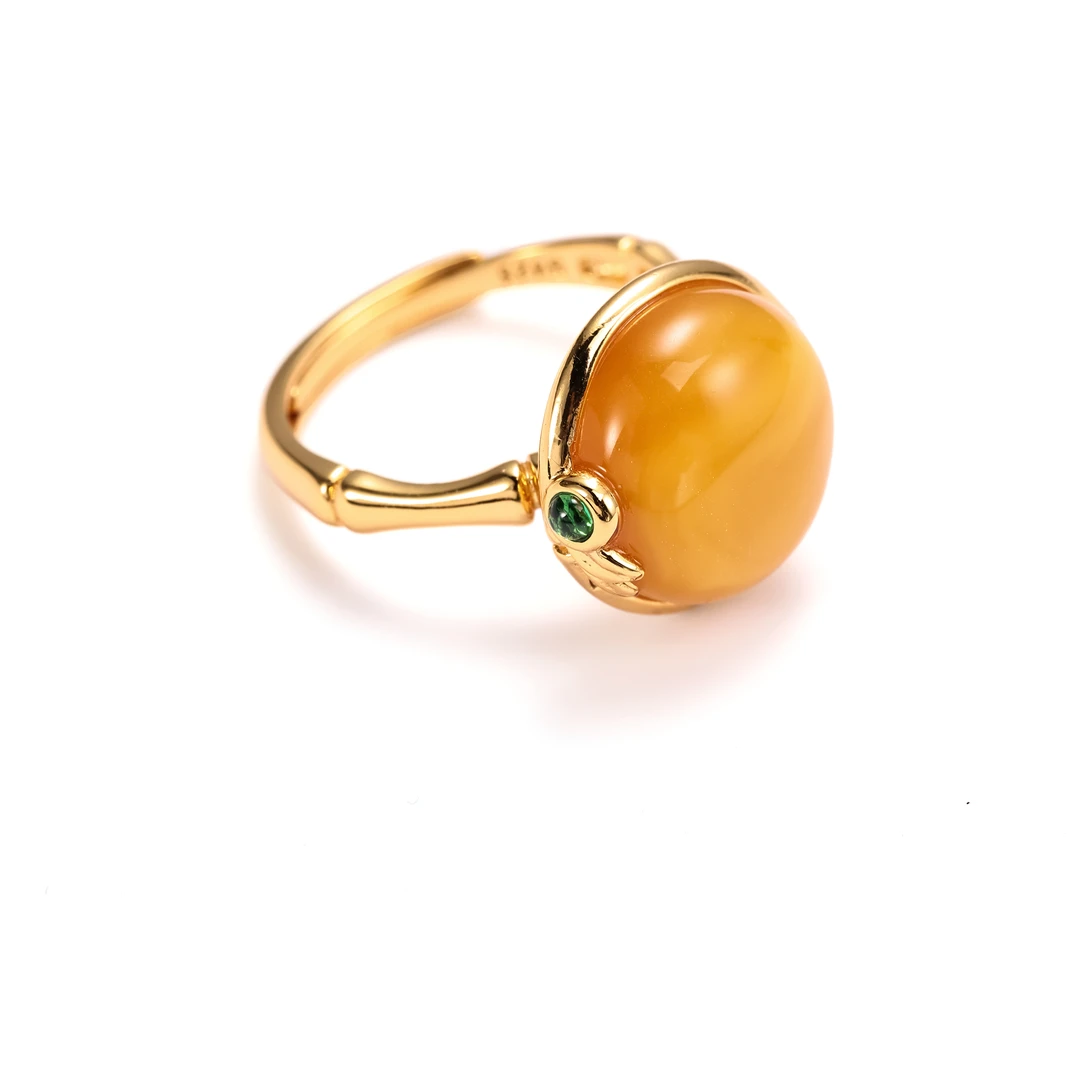 925银戒指 【S925银系列】节节升高竹节款戒指（戒面14mm左右）