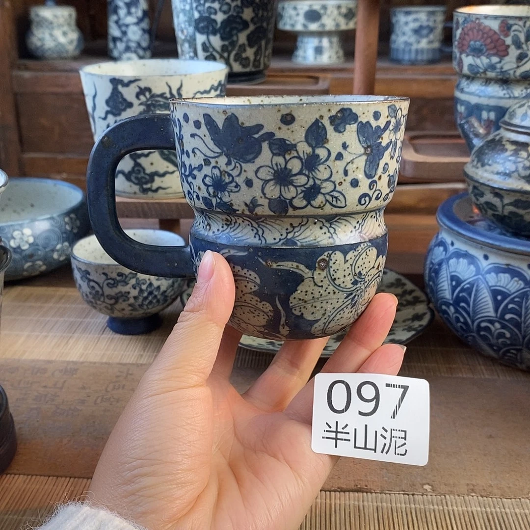 陶手工手绘青花高温陶瓷