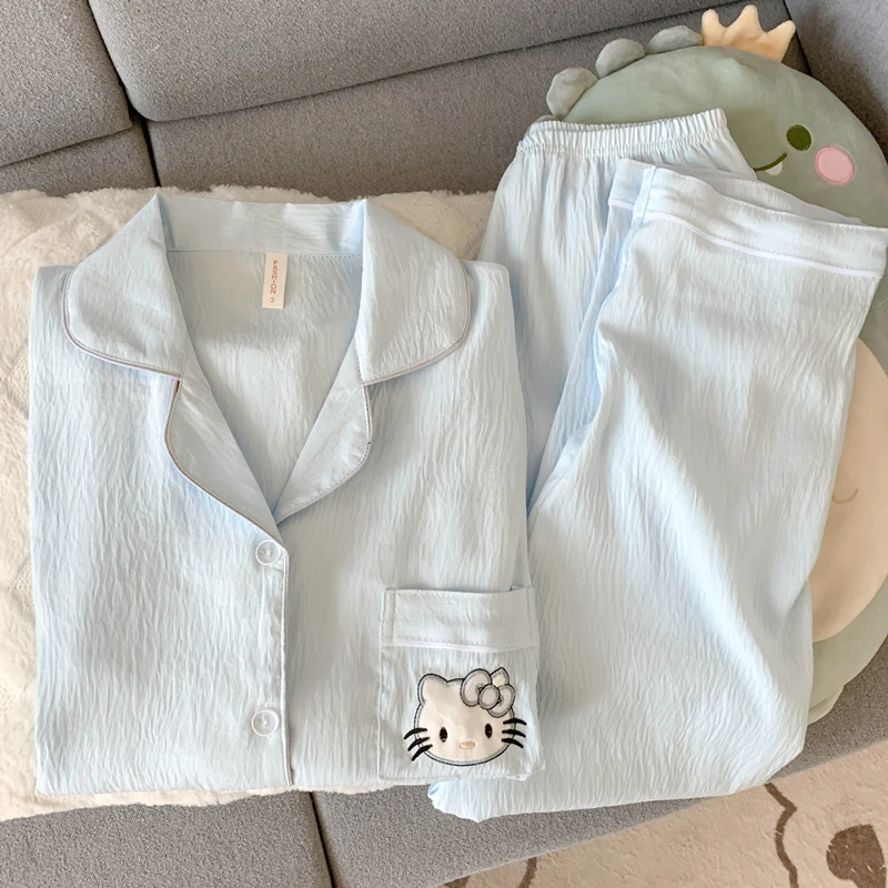 【春夏上新】长袖长裤睡衣女款春秋季可爱卡通2025年新款家居服套装