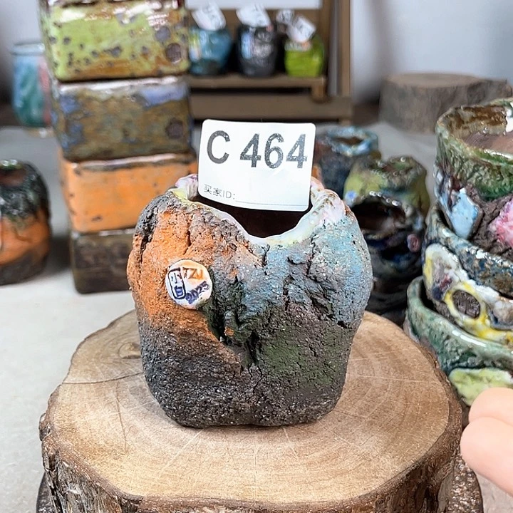 紫砂花盆小白孤品 内口4