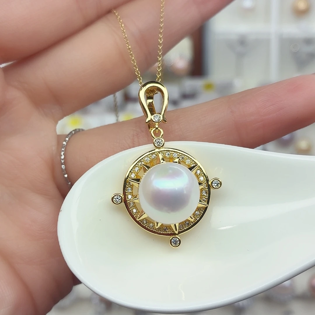 颈饰合金淡水珍珠F