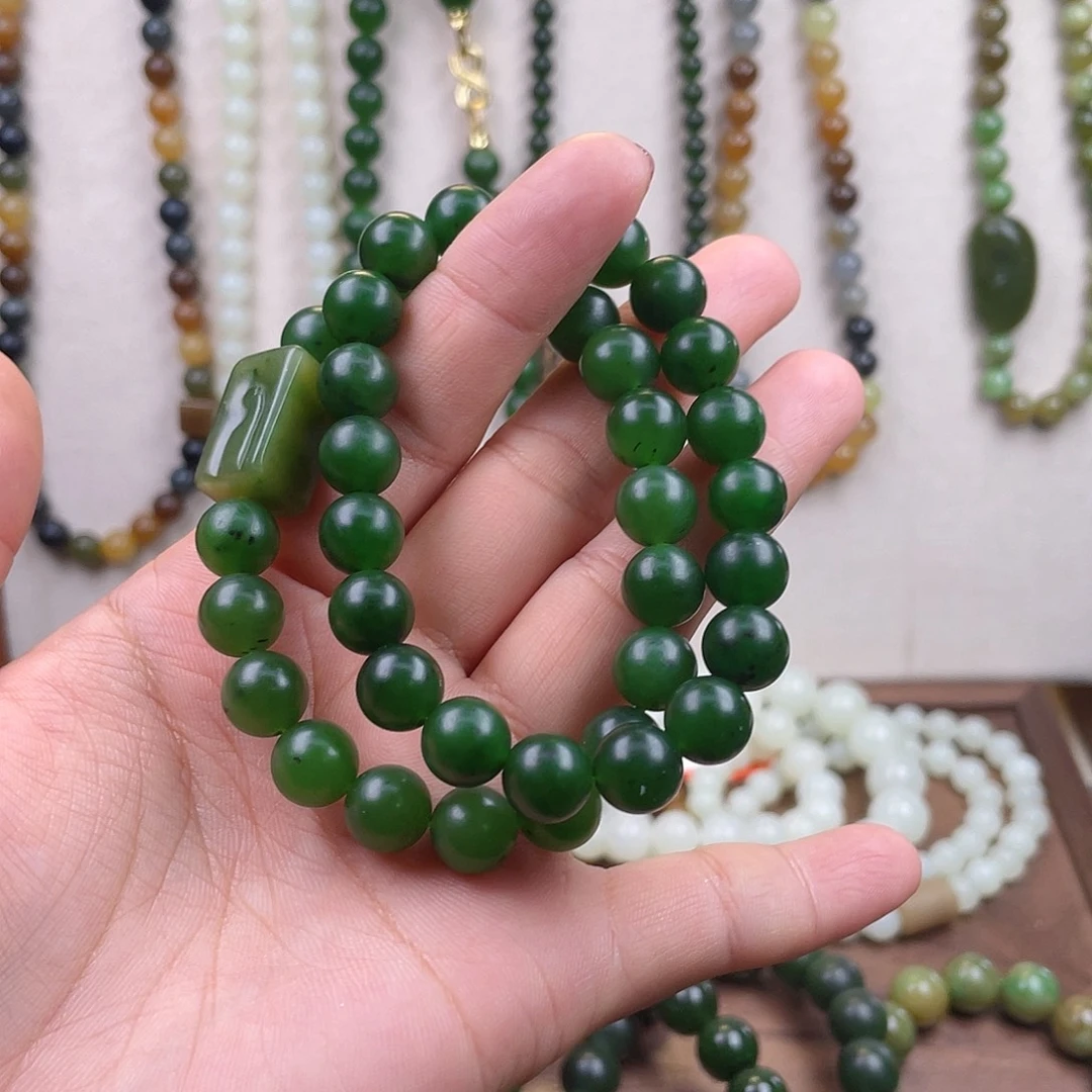 和田玉未镶嵌手链