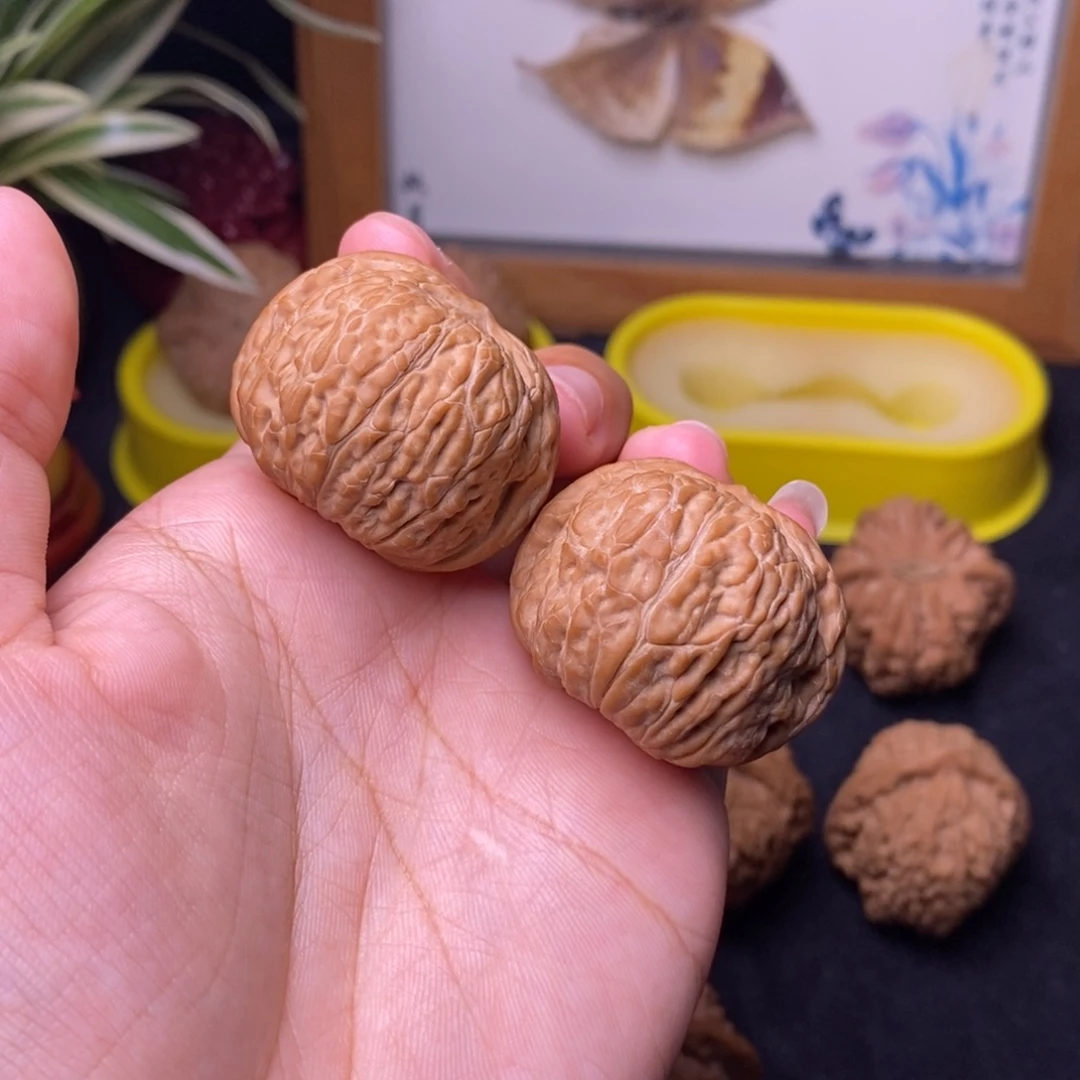 老***饭把件文玩核桃35平底锅