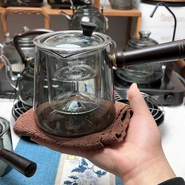 生*烟灰色侧把蒸煮壶