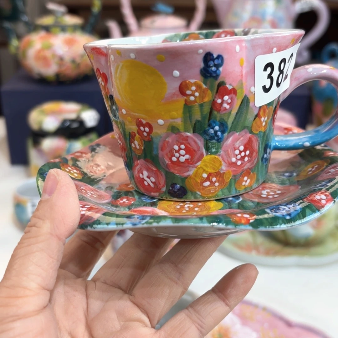 景德镇手绘高温釉下彩陶瓷茶具