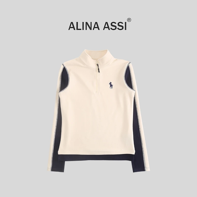 【糯米姐】2025秋冬立领德绒加厚休闲上衣T恤L0146