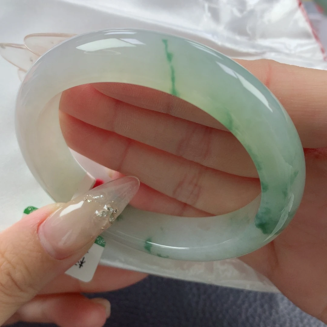 未镶嵌手镯翡翠缅甸天然翡翠A货56.4贵