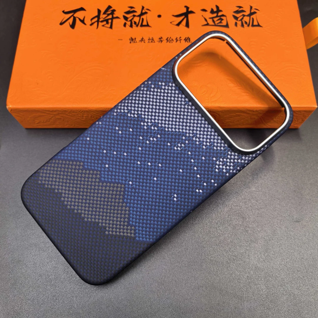 适用苹果17系列凯夫拉手机壳轻薄商务简约磨砂硬壳超薄防摔保护壳