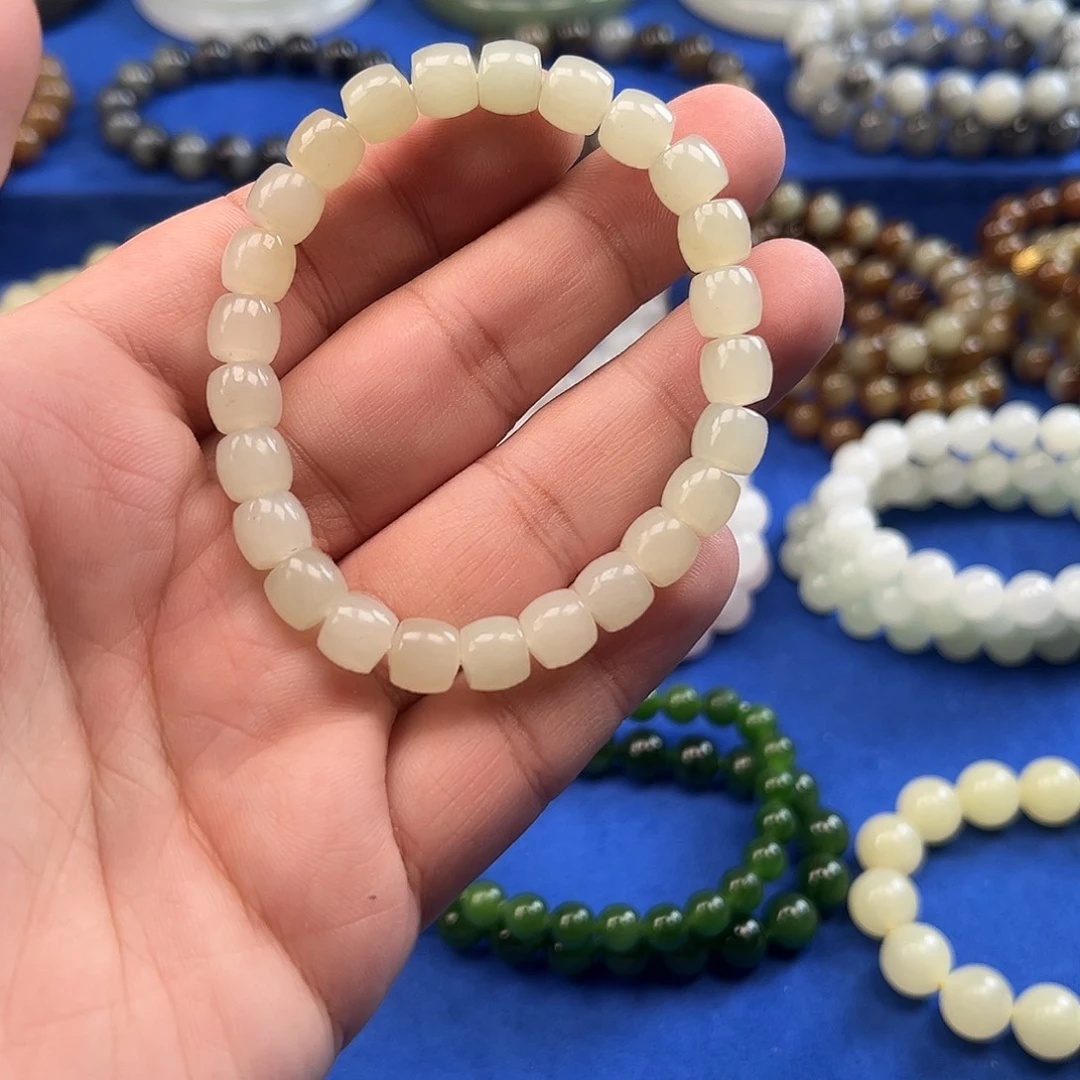 和田玉未镶嵌手链