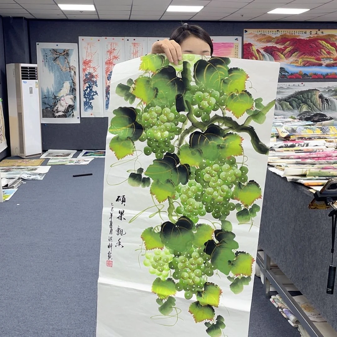 国画作品小姐姐放漏…