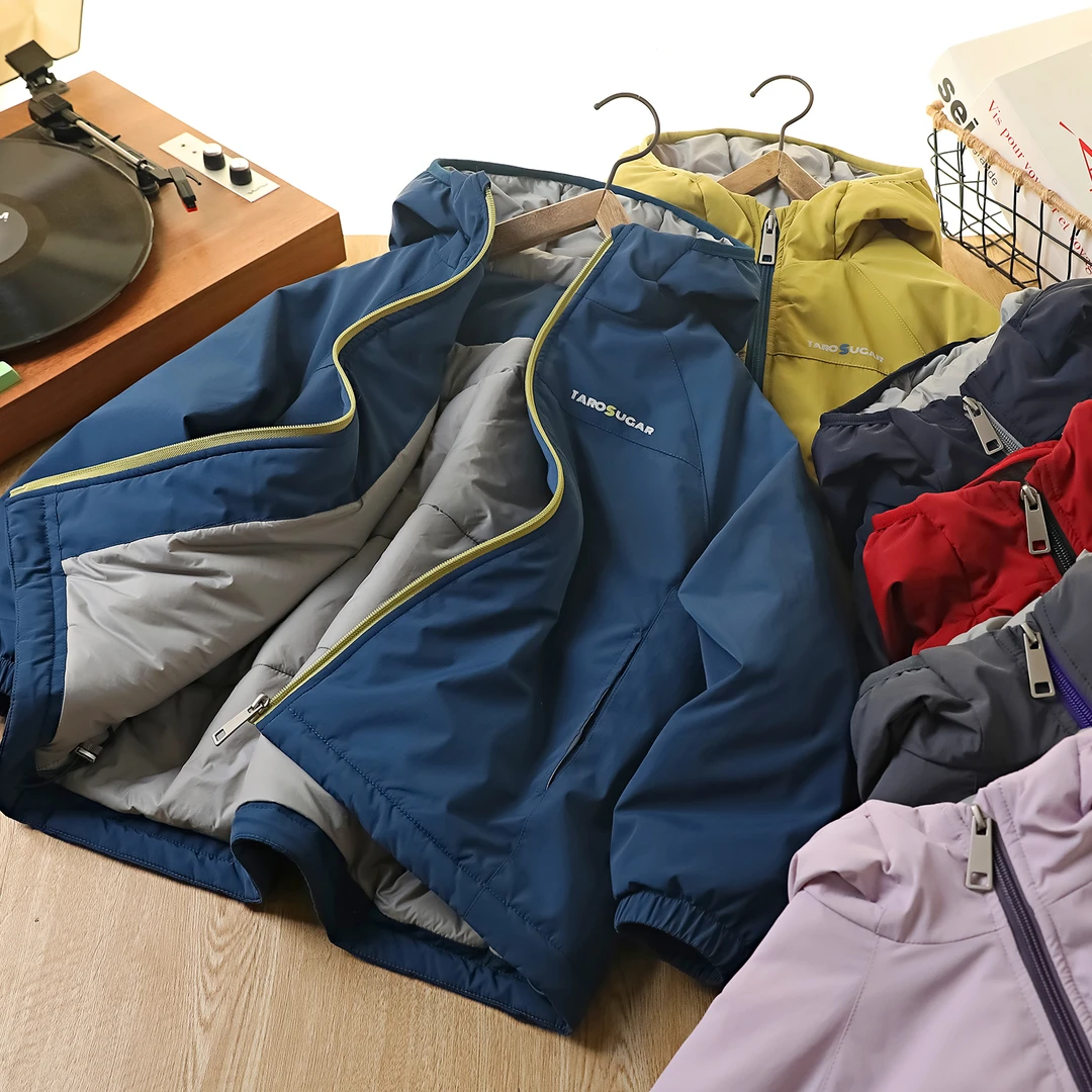 25年新款加厚男女童外套防风衣棉服