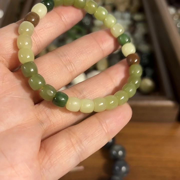 和田玉未镶嵌手链