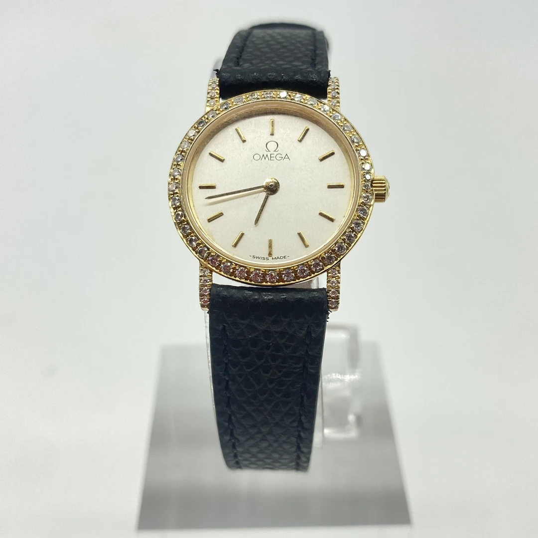 95新 Omega/欧米茄 石英腕表后镶钻