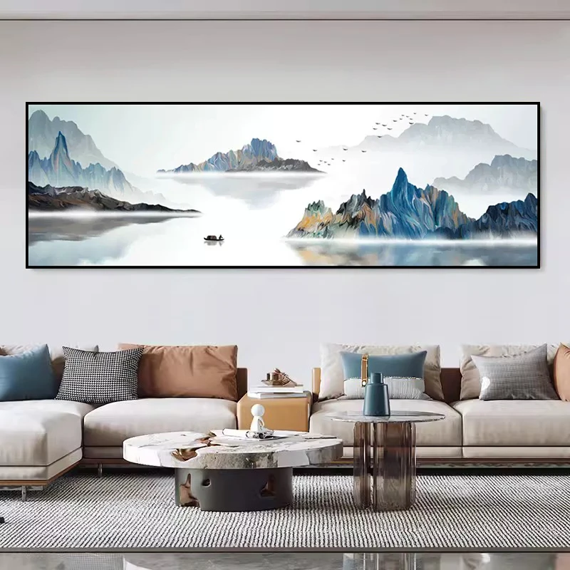 钻石画满钻客厅山水风景十字绣水钻自己贴钻画简约钻石绣十字绣