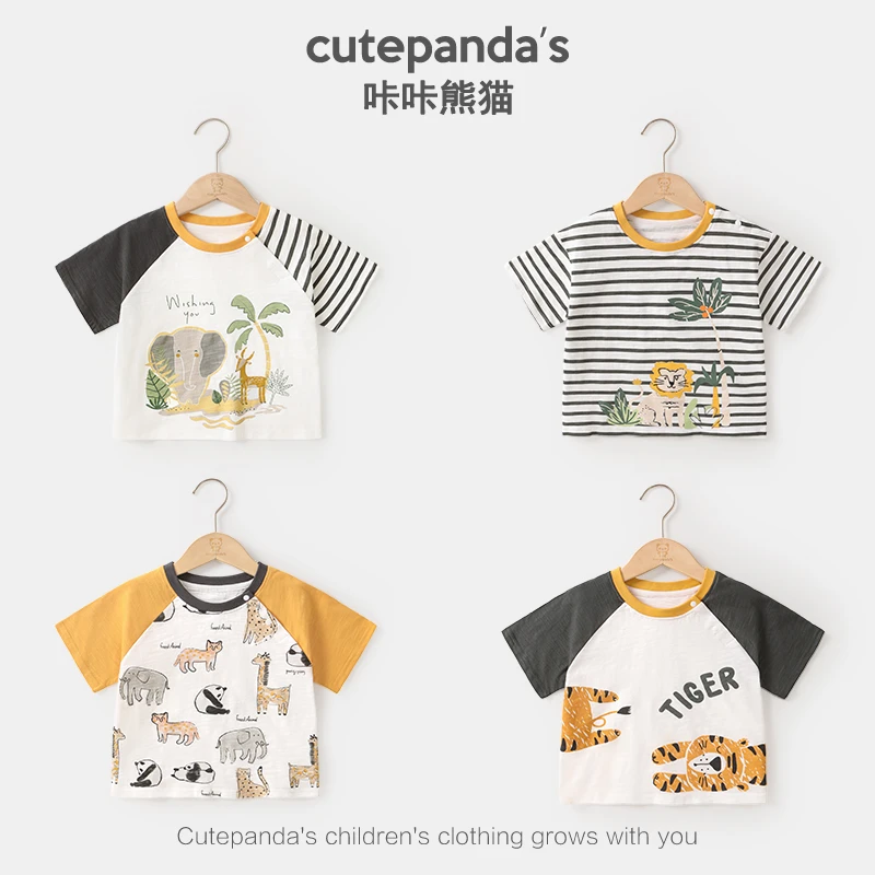 婴儿衣服休闲短袖T恤夏装男童女童宝宝儿童小童夏季半袖上衣Y9452