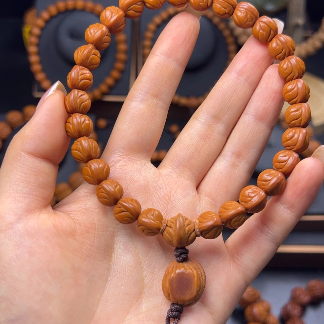 原***兴手串桃核野生玉龙脊10