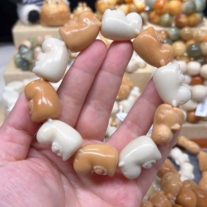 菩提根/象牙果手串象牙果卡皮吧啦微瑕1-16-26
