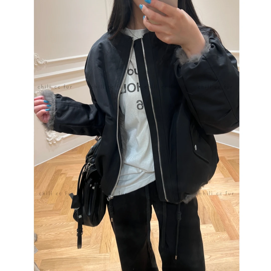 ZUOMAN “兔毛一体派克”双面双穿25新款休闲百搭