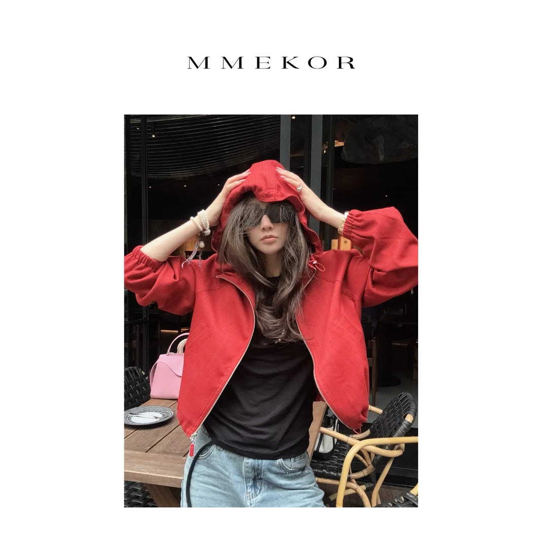 MMEKOR“炽热风衣”2025新款摩登街头时髦外套 88261