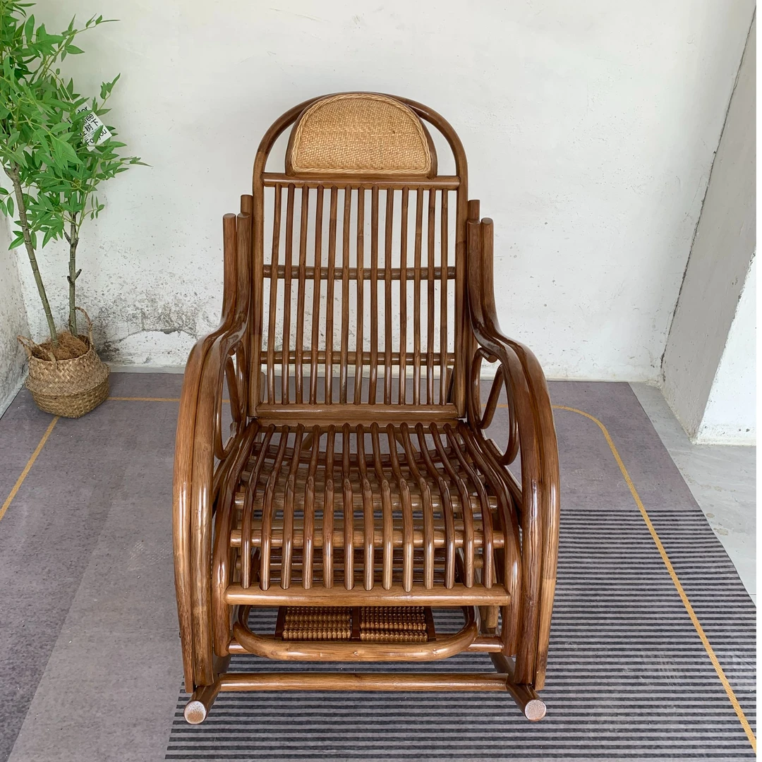 印尼真藤摇椅躺椅 阳台逍遥椅 摇摇椅 成人午休睡椅 晒太阳神器