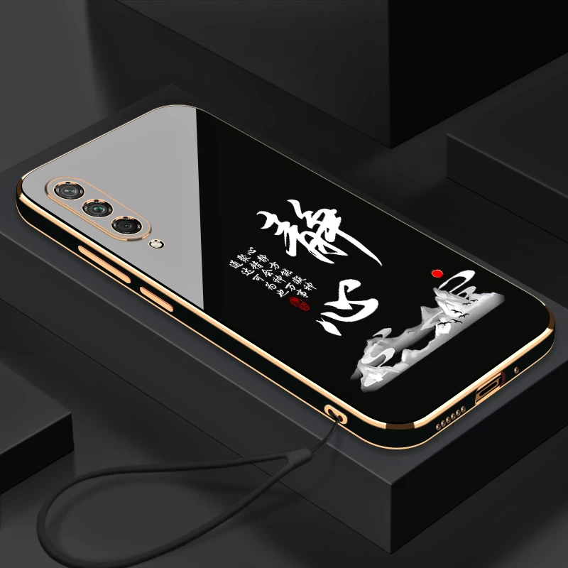 电镀静心适用于荣耀20青春版手机壳全包防摔硅胶软壳【送挂绳】