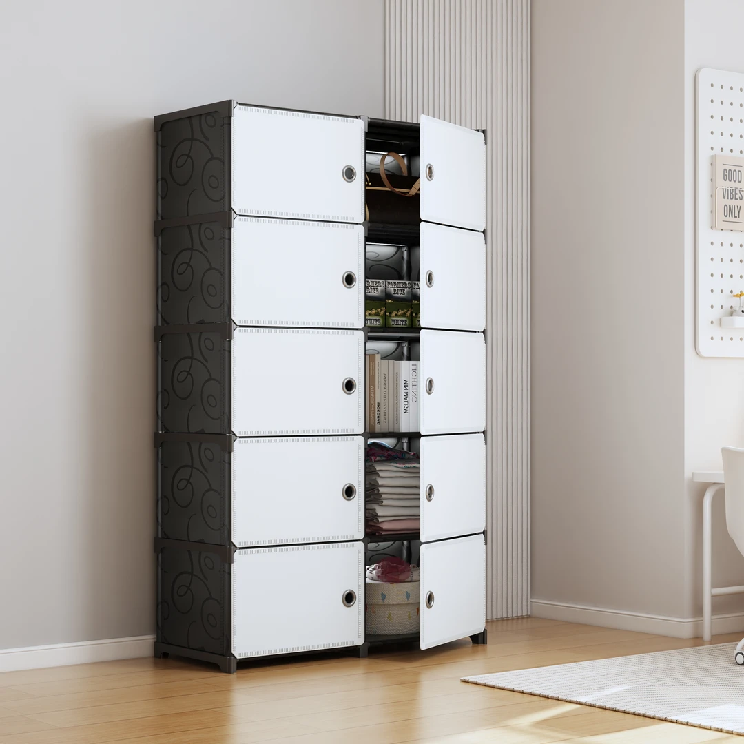 收纳柜家用客厅高颜值衣物奶粉收纳箱宿舍多层书籍零食整理箱防尘