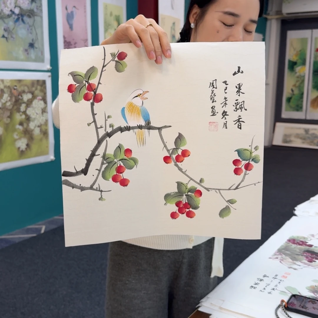 国画国画作品山水花鸟纯手绘