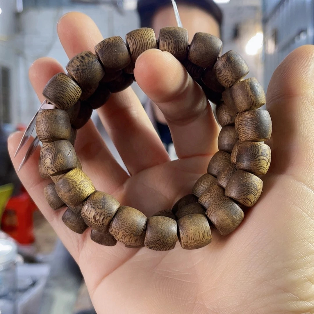 沉香手串棋楠鼓珠单圈1.1/8克多样性发一