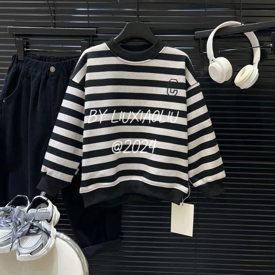 杭州六小六正版 BY LIUXIAOLIU秋冬季儿童加绒卫衣12192