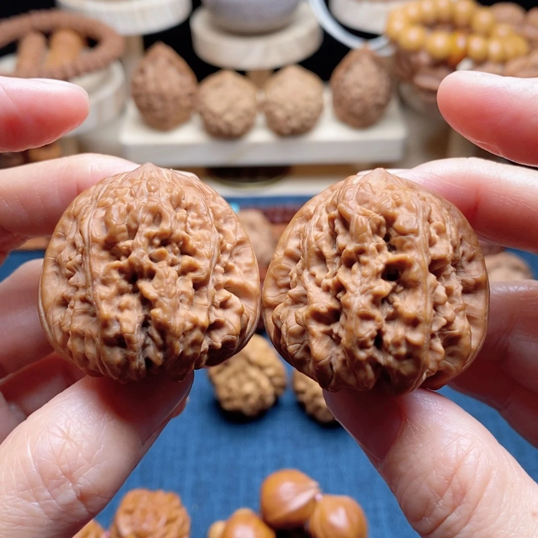 吊坠桃核平谷凹底39