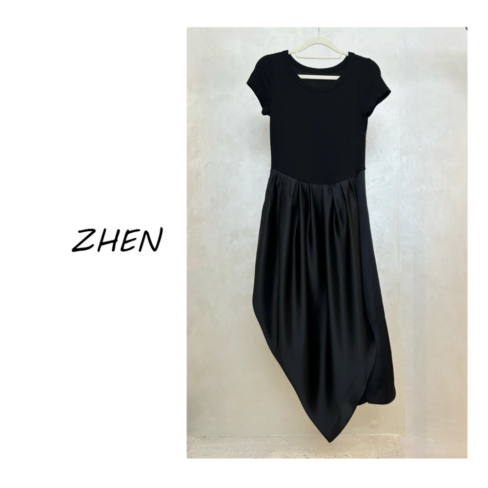 【ZHEN】25K00388 2025新款时尚气质修身显瘦小众设计连衣裙女