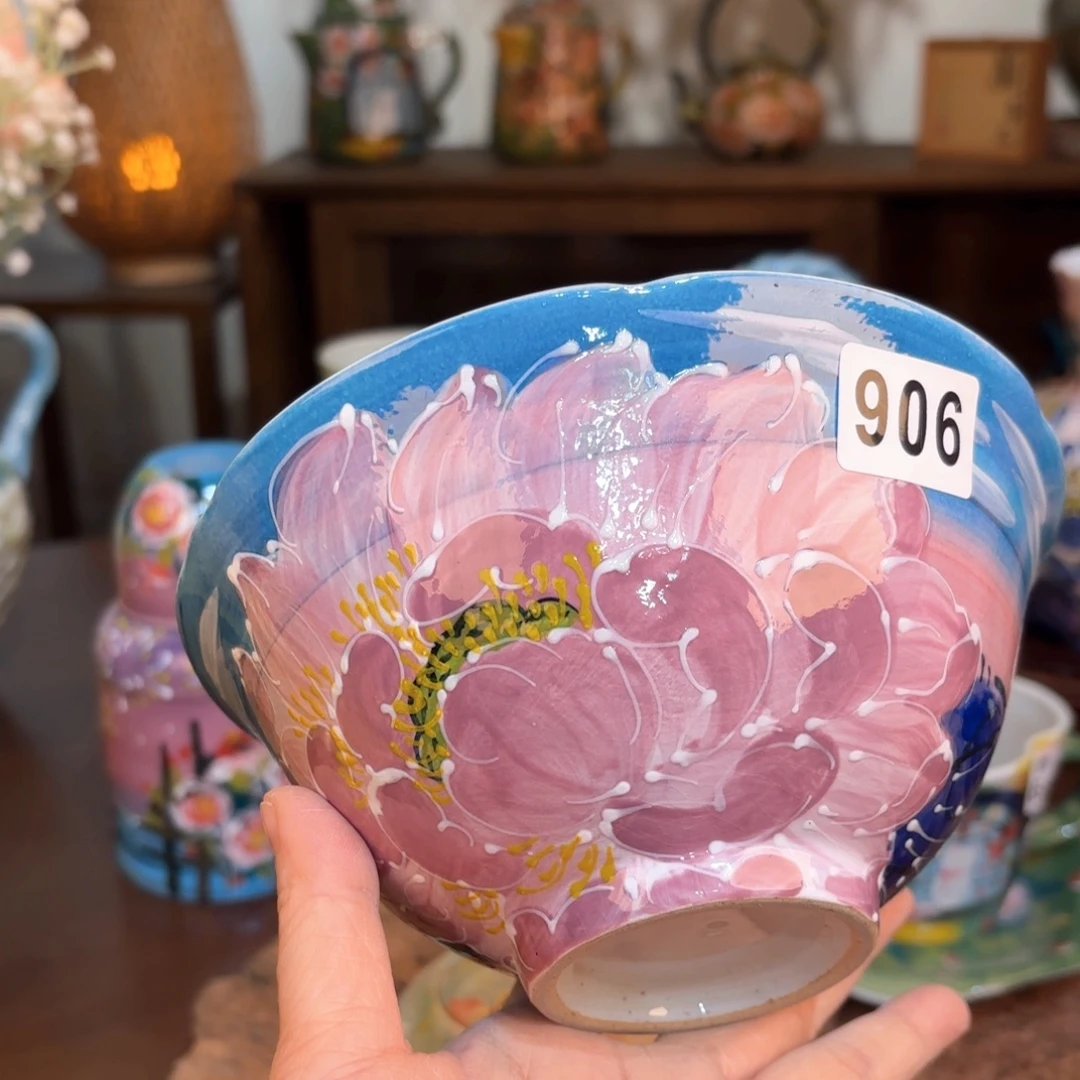 景德镇手绘高温釉下彩陶瓷茶具