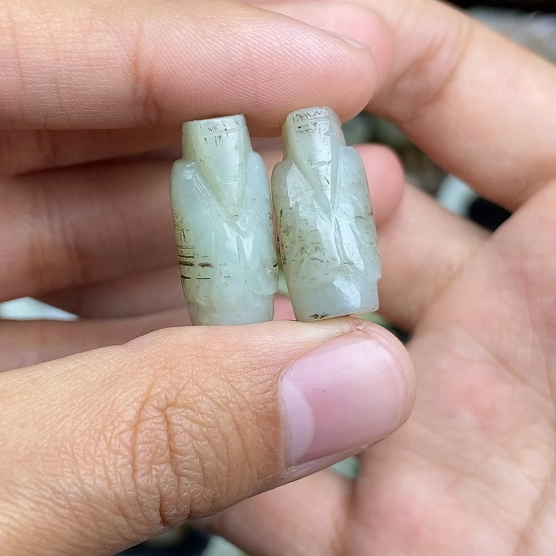 和田玉未镶嵌挂件