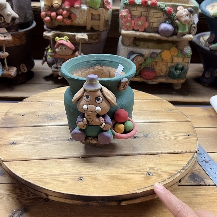 嘻哈多肉花盆百搭