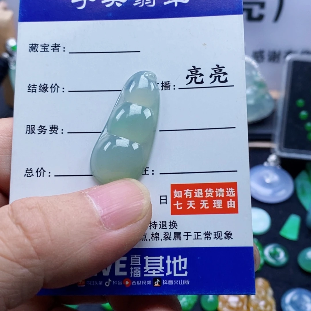 翡翠未镶嵌吊坠(不含链)