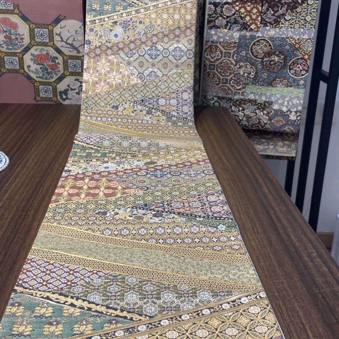 织绣唐锦西阵织桌旗1