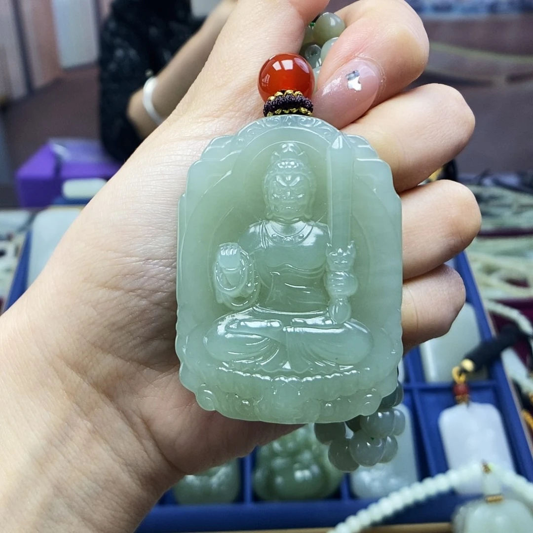 和田玉颈饰未镶嵌无*头