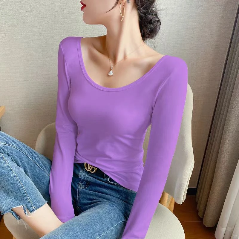 简约纯色百搭修身上衣#3513（细节以直播间为准）