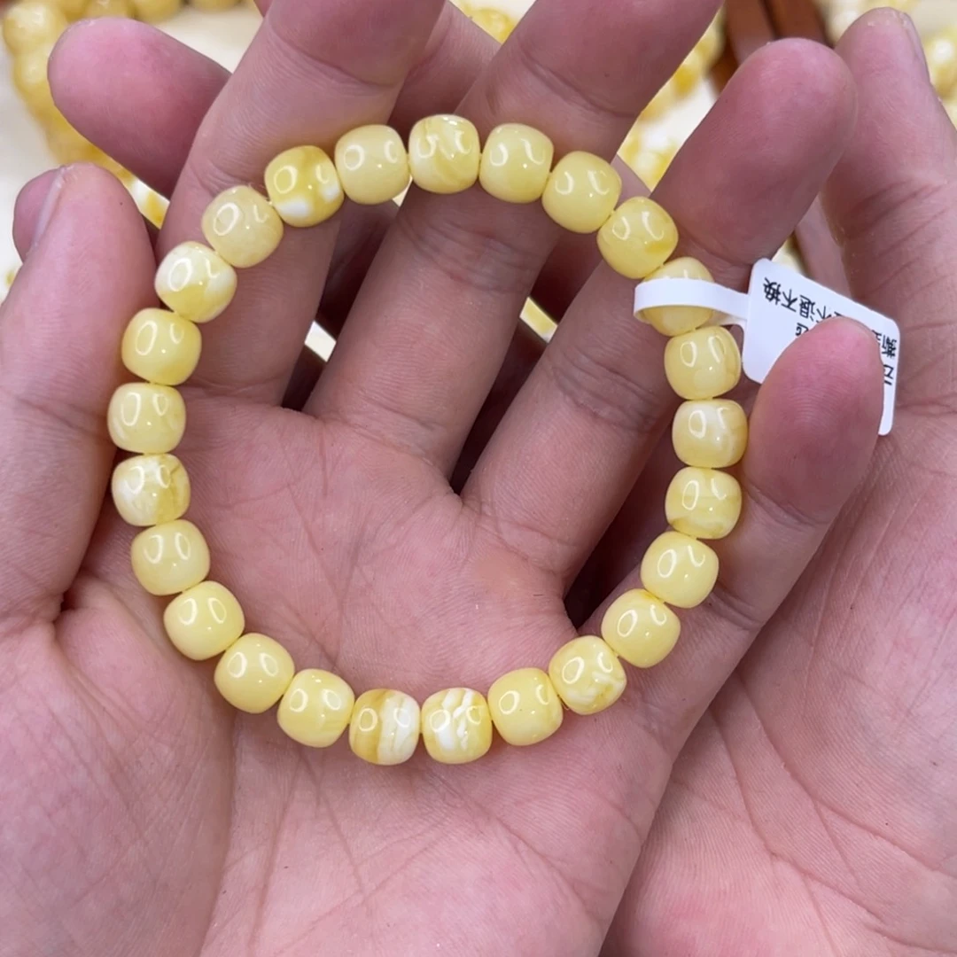 E***_未镶嵌蜜蜡珠宝奇石8.5mm