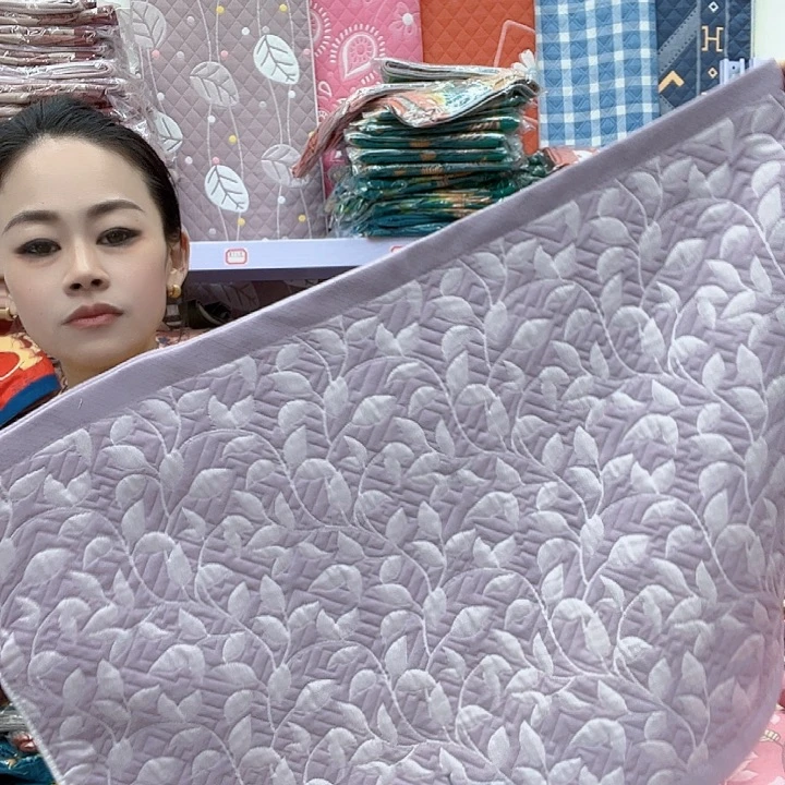 棉紫色小树叶纯棉