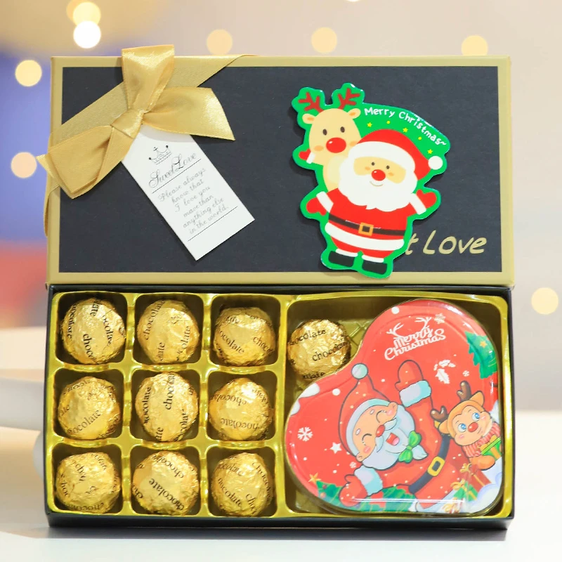 圣诞节德芙巧克力礼盒可爱软糖零食送男女生小朋友棒棒糖礼物团购