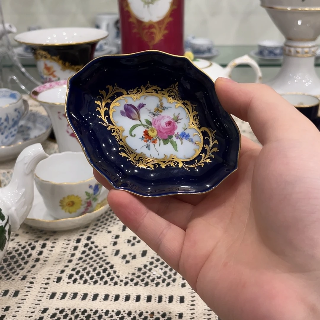 摆件中古一等钴蓝