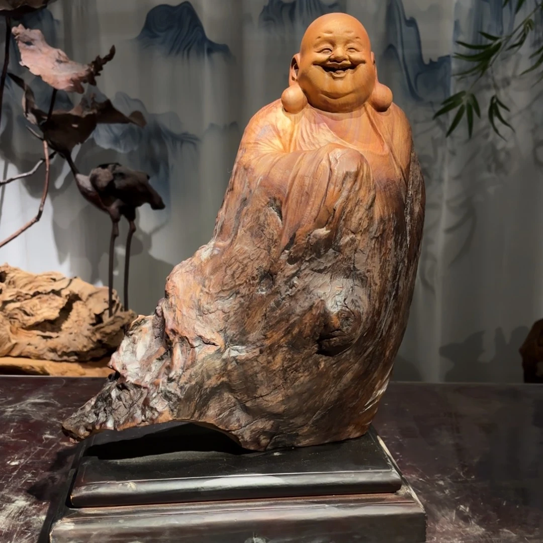 清***来香樟木弥勒笑口常家