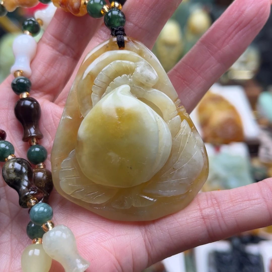 岫玉未镶嵌挂件挂件