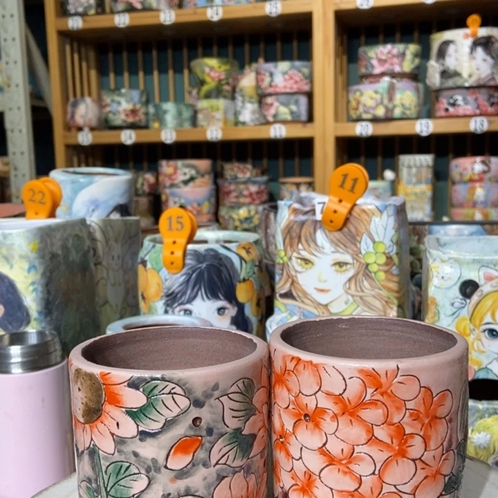 红陶景德镇艺术手绘作品
